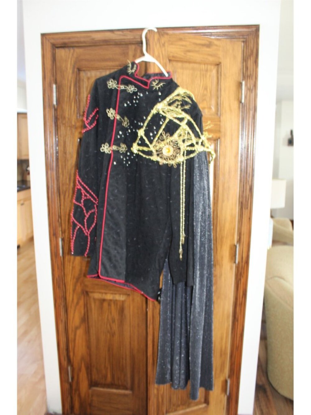 Vintage Cosplay Costume Magical Embellished Jacket Pants Swag Handmade Original